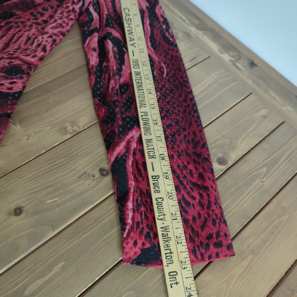 Joseph Ribkoff Shimmery Red Black Sequin Jacket - Picture 10 of 13